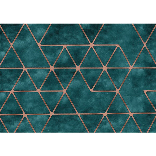 Green Bedroom Rug Modernist Geometric Pattern Rug Polyester Anti-Slip Backing Washable Area Rug Clearhalo 'Area Rug' 'Modern' 'Rugs' Rug' 1870674