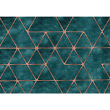 Green Bedroom Rug Modernist Geometric Pattern Rug Polyester Anti-Slip Backing Washable Area Rug Clearhalo 'Area Rug' 'Modern' 'Rugs' Rug' 1870674