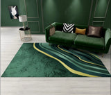 Green Fish Pattern Carpet Synthetics Modern Rug Washable Anti-Slip Backing Rug for Decoration Green Clearhalo 'Area Rug' 'Modern' 'Rugs' Rug' 1870884