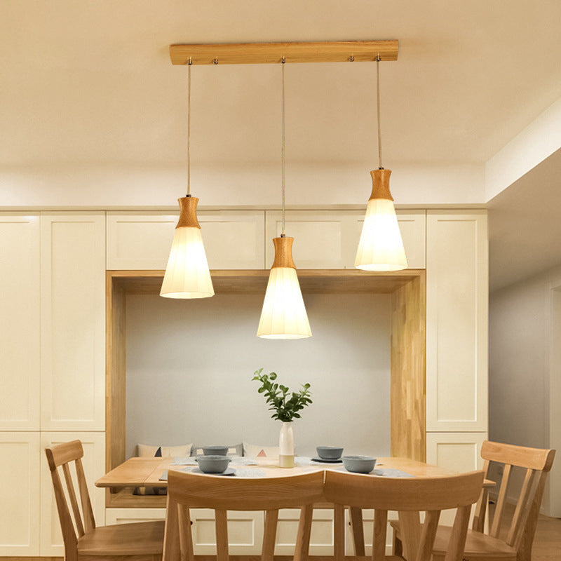 Milk Glass Coolie Hanging Light Nordic Style Suspension Light in White for Cloth Shop Restaurant Clearhalo 'Ceiling Lights' 'Modern Pendants' 'Modern' 'Pendant Lights' 'Pendants' Lighting' 1871225