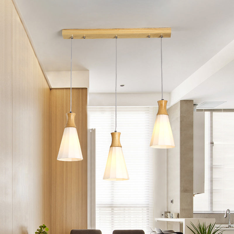 Milk Glass Coolie Hanging Light Nordic Style Suspension Light in White for Cloth Shop Restaurant Clearhalo 'Ceiling Lights' 'Modern Pendants' 'Modern' 'Pendant Lights' 'Pendants' Lighting' 1871226