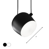 Cup Living Room Suspension Light Metal Modern Style Monochrome Pendant Light Clearhalo 'Ceiling Lights' 'Chandeliers' 'Modern Chandeliers' 'Modern' Lighting' 1871599