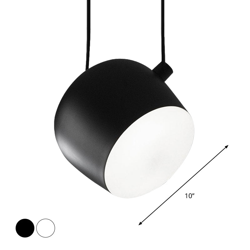 Cup Living Room Suspension Light Metal Modern Style Monochrome Pendant Light Clearhalo 'Ceiling Lights' 'Chandeliers' 'Modern Chandeliers' 'Modern' Lighting' 1871600