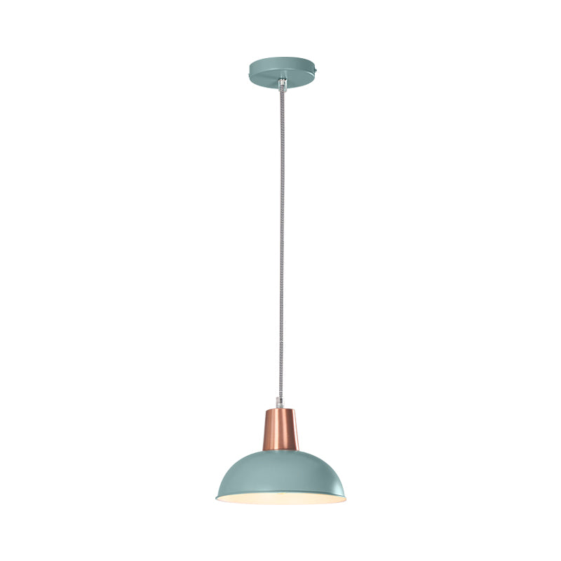 Metal Dome Shade Pendant Light One Light Macaron Loft Suspension Light for Kitchen Stair Clearhalo 'Ceiling Lights' 'Modern Pendants' 'Modern' 'Pendant Lights' 'Pendants' Lighting' 1871616