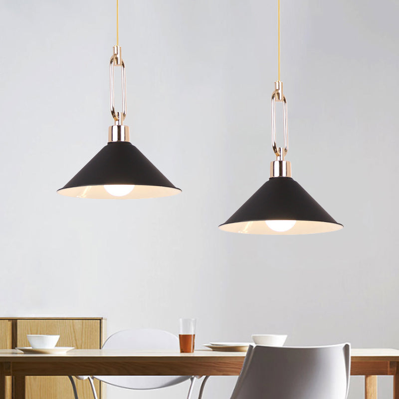 Macaron Pyramid Pendant Lamp Metal Single Light Candy Colored Suspension Light for Hotel Clearhalo 'Ceiling Lights' 'Modern Pendants' 'Modern' 'Pendant Lights' 'Pendants' Lighting' 1871624