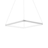 Square Chandelier Pendant Modernism Acrylic 1/2/3-Head Bedroom Ceiling Lighting Fixture in Warm/White/Natural Light Clearhalo 'Ceiling Lights' 'Chandeliers' 'Modern Chandeliers' 'Modern' Lighting' 187644