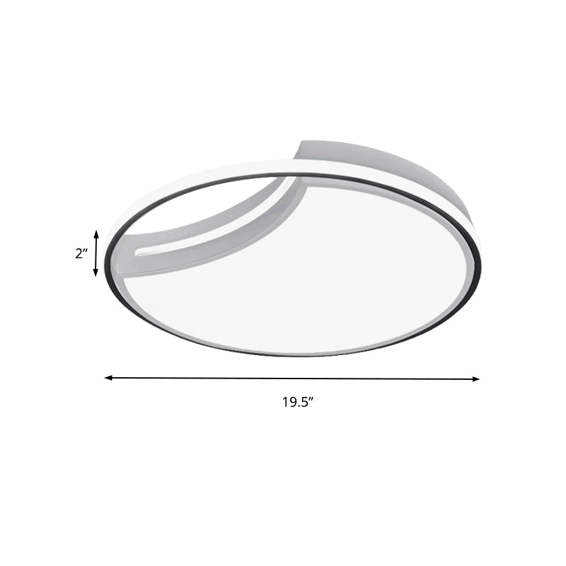 Incomplete Circle Ceiling Mount Light Modern Stylish Acrylic Ceiling Lamp for Foyer Clearhalo 'Ceiling Lights' 'Close To Ceiling Lights' 'Close to ceiling' 'Flush mount' Lighting' 187914