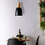 Bell Hanging Lighting Nordic Metal 1 Light Black/Grey/White Pendant Ceiling Light Clearhalo 'Ceiling Lights' 'Modern Pendants' 'Modern' 'Pendant Lights' 'Pendants' Lighting' 187988