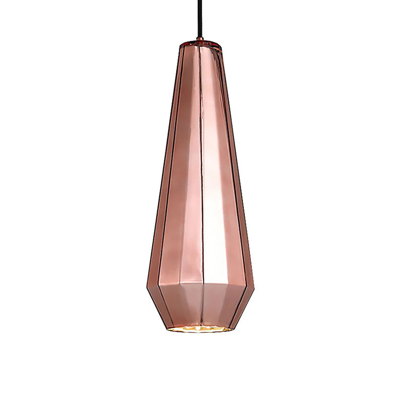 Rose Gold Mini Pendant Light over Bar Counter 1 Light Post Modern Metal Ceiling Lamp Clearhalo 'Ceiling Lights' 'Modern Pendants' 'Modern' 'Pendant Lights' 'Pendants' Lighting' 187998