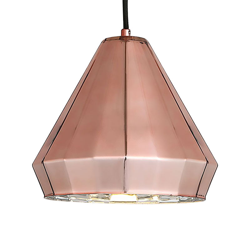 Rose Gold Mini Pendant Light over Bar Counter 1 Light Post Modern Metal Ceiling Lamp Clearhalo 'Ceiling Lights' 'Modern Pendants' 'Modern' 'Pendant Lights' 'Pendants' Lighting' 188001