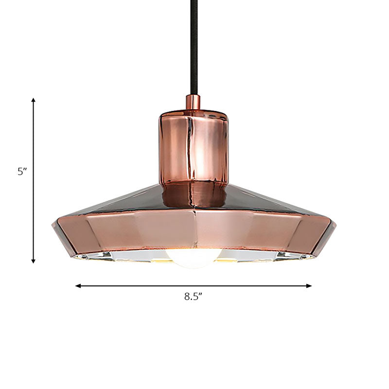 Rose Gold Mini Pendant Light over Bar Counter 1 Light Post Modern Metal Ceiling Lamp Clearhalo 'Ceiling Lights' 'Modern Pendants' 'Modern' 'Pendant Lights' 'Pendants' Lighting' 188005