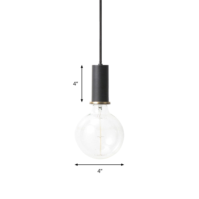 Mini Hanging Light Single Light Macaron Loft Metal Pendant Light in Black/Blue/Pink/White for Cafe Clearhalo 'Ceiling Lights' 'Modern Pendants' 'Modern' 'Pendant Lights' 'Pendants' Lighting' 188046