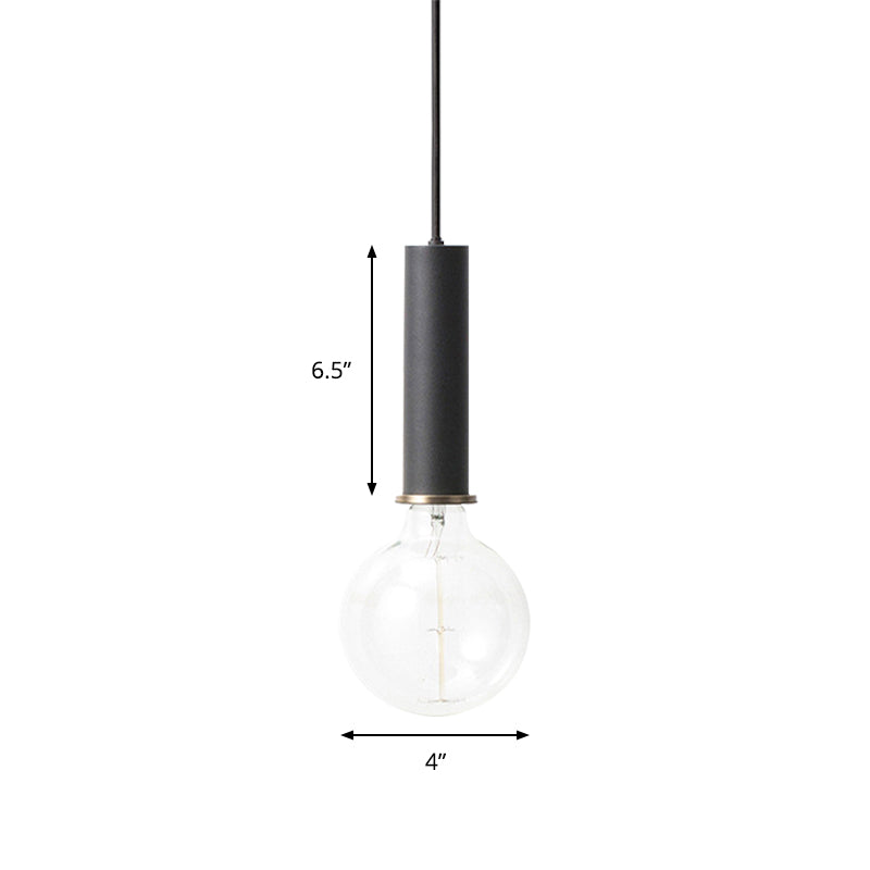 Mini Hanging Light Single Light Macaron Loft Metal Pendant Light in Black/Blue/Pink/White for Cafe Clearhalo 'Ceiling Lights' 'Modern Pendants' 'Modern' 'Pendant Lights' 'Pendants' Lighting' 188050