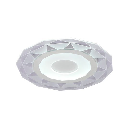 Sun Shaped Flush Mount Light Modern Style Acrylic Ceiling Lamp in White for Dining Room Clearhalo 'Ceiling Lights' 'Close To Ceiling Lights' 'Close to ceiling' 'Flush mount' Lighting' 188115