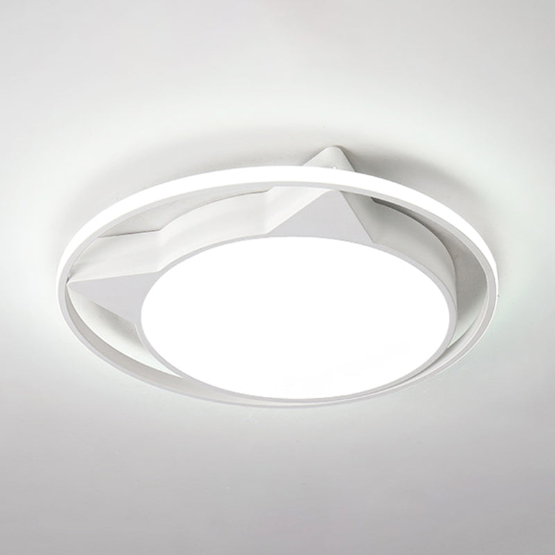 Cat Shaped Flush Mount Light Animal Acrylic Ceiling Light for Adult Child Bedroom White White Clearhalo 'Ceiling Lights' 'Close To Ceiling Lights' 'Close to ceiling' 'Flush mount' Lighting' 188424