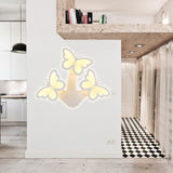 Acrylic Butterfly Wall Light Foyer Living Room Romantic Sconce Light in White Finish Clearhalo 'Wall Lamps & Sconces' 'Wall Lights' Lighting' 188440