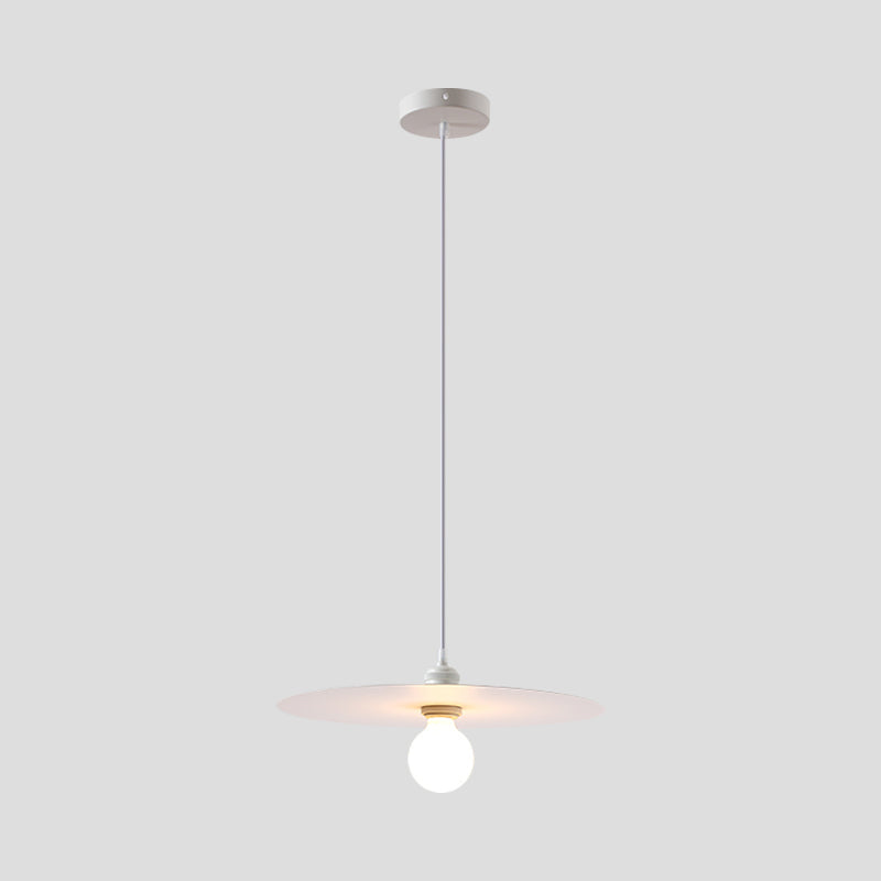 Macaron Disc Shade Drop Light One Bulb Metal Hanging Pendant Light in Multi Colors Clearhalo 'Ceiling Lights' 'Modern Pendants' 'Modern' 'Pendant Lights' 'Pendants' Lighting' 1886227