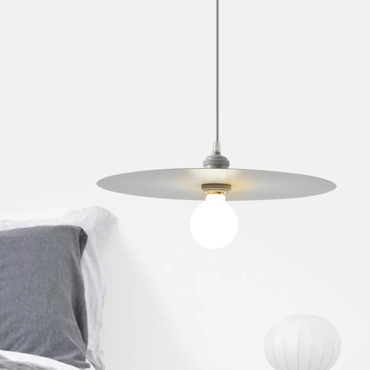Macaron Disc Shade Drop Light One Bulb Metal Hanging Pendant Light in Multi Colors Clearhalo 'Ceiling Lights' 'Modern Pendants' 'Modern' 'Pendant Lights' 'Pendants' Lighting' 1886233