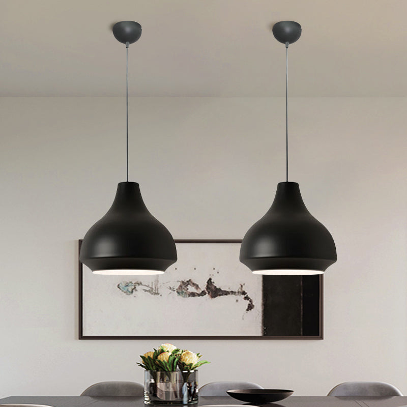 Gourd Hanging Lighting Contemporary Metal 1 Light Grey/Black/Yellow Pendant Ceiling Light Clearhalo 'Ceiling Lights' 'Modern Pendants' 'Modern' 'Pendant Lights' 'Pendants' Lighting' 1886247