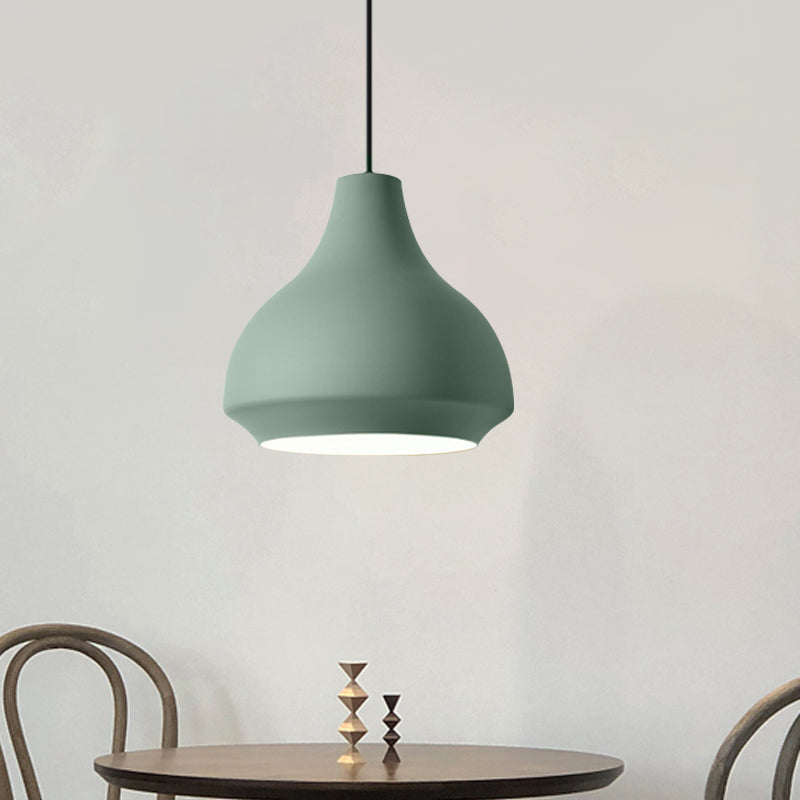 Gourd Hanging Lighting Contemporary Metal 1 Light Grey/Black/Yellow Pendant Ceiling Light Clearhalo 'Ceiling Lights' 'Modern Pendants' 'Modern' 'Pendant Lights' 'Pendants' Lighting' 1886255