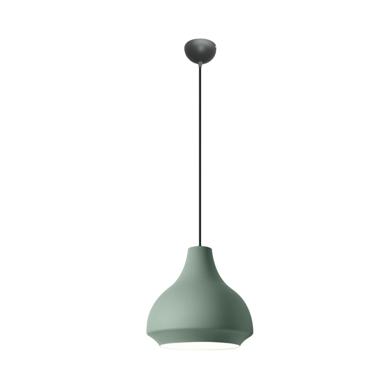 Gourd Hanging Lighting Contemporary Metal 1 Light Grey/Black/Yellow Pendant Ceiling Light Clearhalo 'Ceiling Lights' 'Modern Pendants' 'Modern' 'Pendant Lights' 'Pendants' Lighting' 1886257