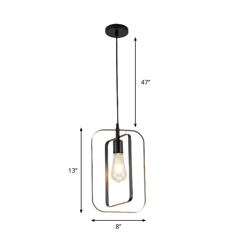 Nordic Geometry Rotatable Pendant Hanging Lamp 1-Light Metal Ceiling Light in Multi Colors Clearhalo 'Ceiling Lights' 'Modern Pendants' 'Modern' 'Pendant Lights' 'Pendants' Lighting' 1886325