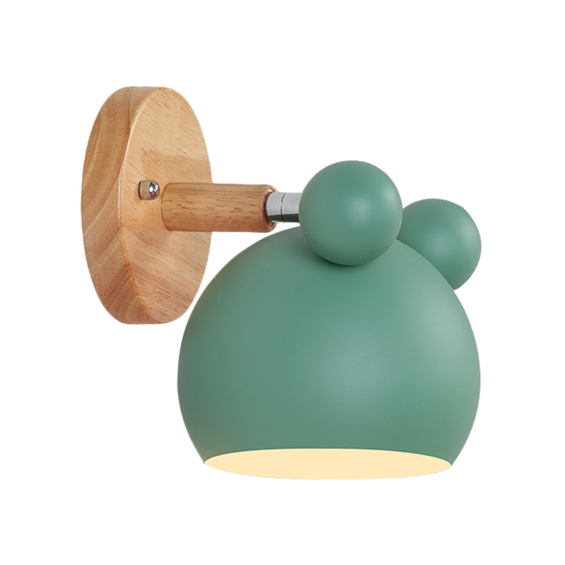 Rotatable Mouse Kid Bedroom Wall Light Metal 1 Head Macaron Loft Wall Sconce Clearhalo 'Wall Lamps & Sconces' 'Wall Lights' Lighting' 188656