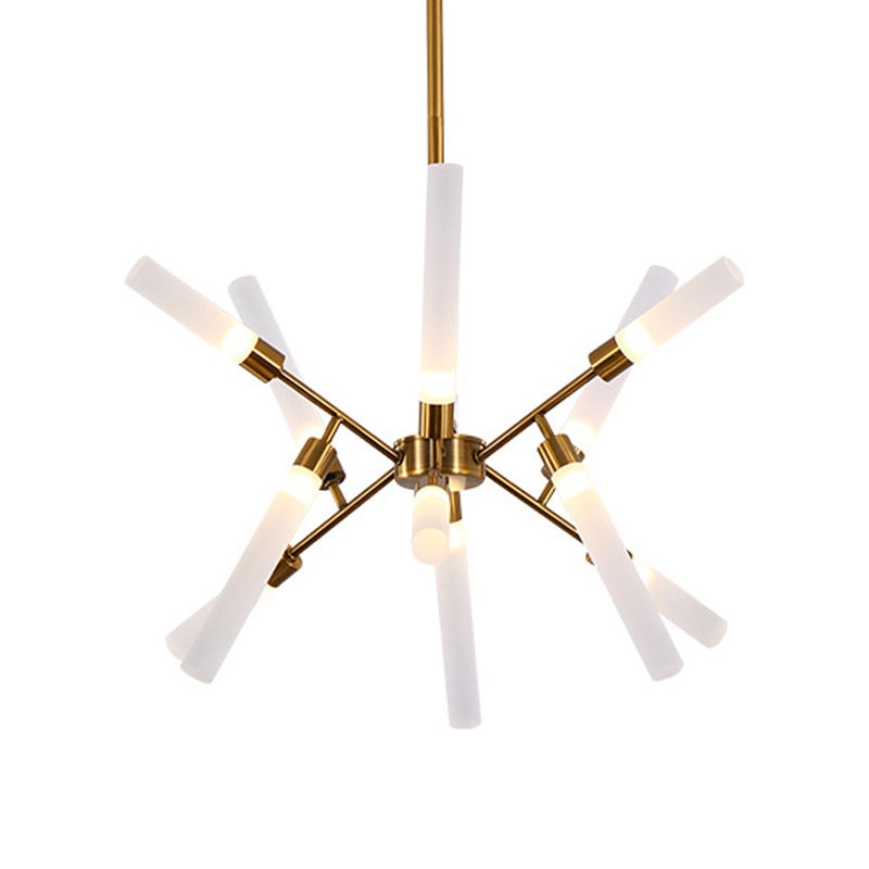 Modern Stylish Spark Chandelier Metal 12/16-Head Suspension Light for Dining Table Stair Clearhalo 'Ceiling Lights' 'Chandeliers' 'Modern Chandeliers' 'Modern' Lighting' 189089