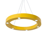 Game Room Ring Hanging Light Metal Modern Lovely LED Ceiling Pendant Clearhalo 'Ceiling Lights' 'Pendant Lights' 'Pendants' Lighting' 189144