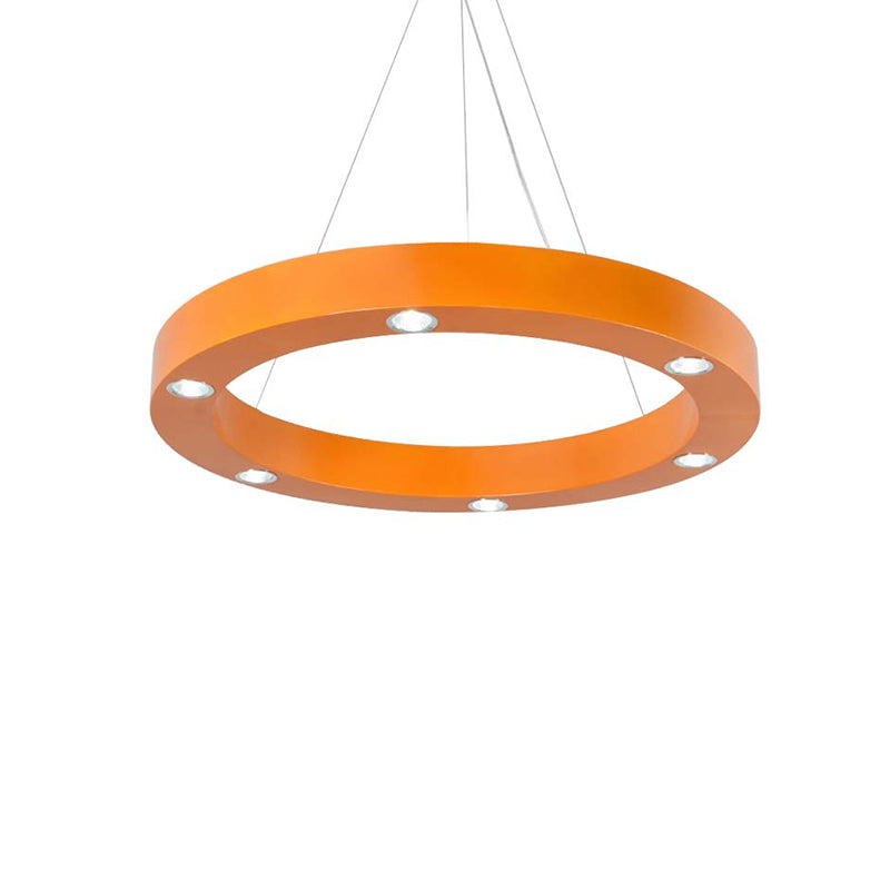 Game Room Ring Hanging Light Metal Modern Lovely LED Ceiling Pendant Clearhalo 'Ceiling Lights' 'Pendant Lights' 'Pendants' Lighting' 189147