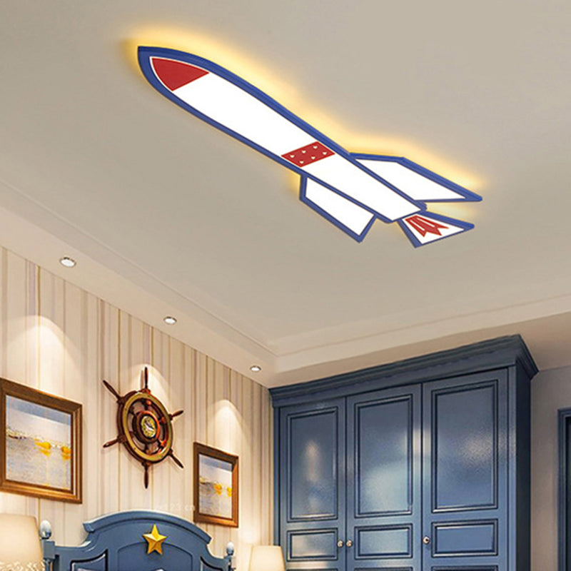 American Style White Flushmount Light Airplane Acrylic Ceiling Lamp for Boys Bedroom Bathroom White Clearhalo 'Ceiling Lights' 'Close To Ceiling Lights' 'Close to ceiling' 'Flush mount' Lighting' 189180