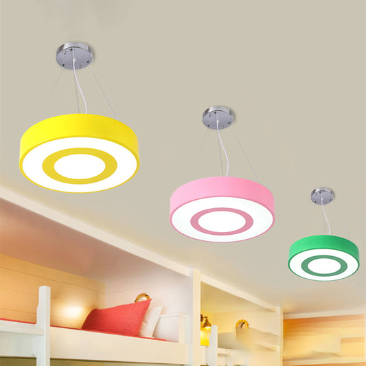 Macaron Colored Lollipop Hanging Light Kids Acrylic LED Pendant Light for Nursing Room Clearhalo 'Ceiling Lights' 'Pendant Lights' 'Pendants' Lighting' 189403