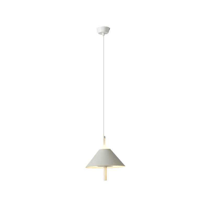 Simple Style Conical Pendant Light Metallic Hanging Light for Bedroom Restaurant Clearhalo 'Ceiling Lights' 'Pendant Lights' 'Pendants' Lighting' 189416