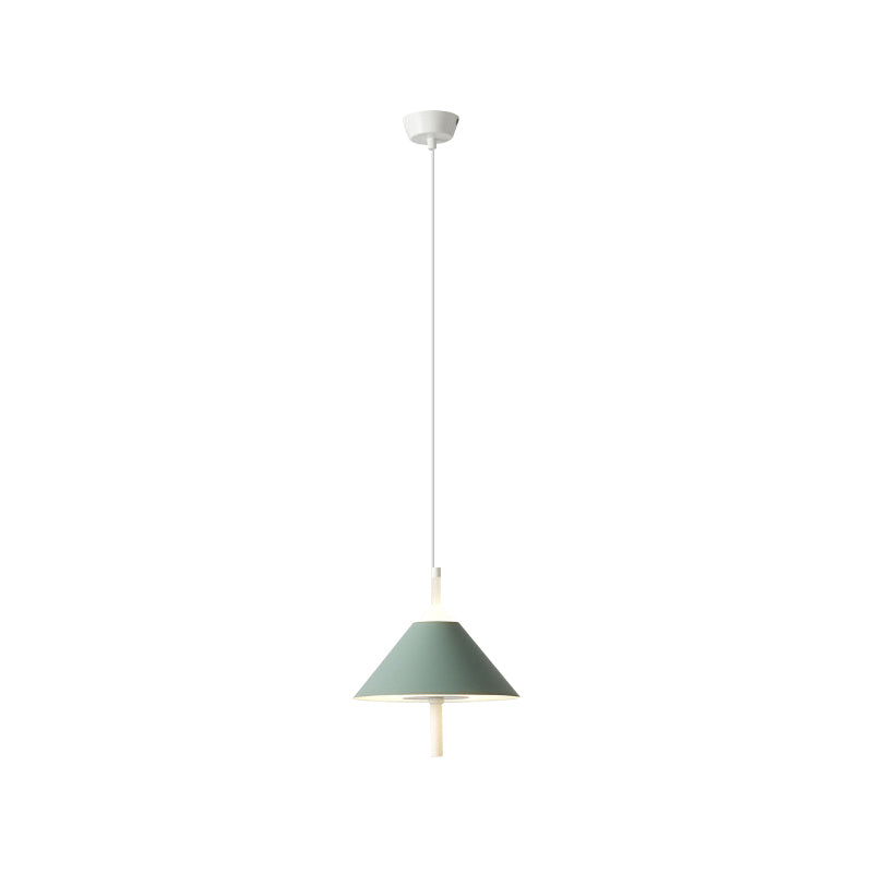 Simple Style Conical Pendant Light Metallic Hanging Light for Bedroom Restaurant Clearhalo 'Ceiling Lights' 'Pendant Lights' 'Pendants' Lighting' 189423