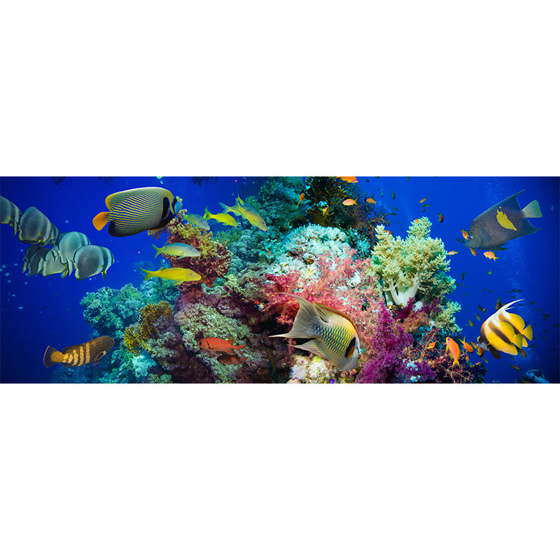 Tropical Underwater World Wallpaper Mural Colorful Moisture Resistant Wall Covering for Kids Room Clearhalo 'Wall Decor' 'Wall Mural' 1895961