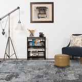 Grey Industrial Style Rug Polyester Abstract Carpet Pet Friendly Washable Non-Slip Area Rug for Bedroom Clearhalo 'Area Rug' 'Modern' 'Rugs' Rug' 1897467