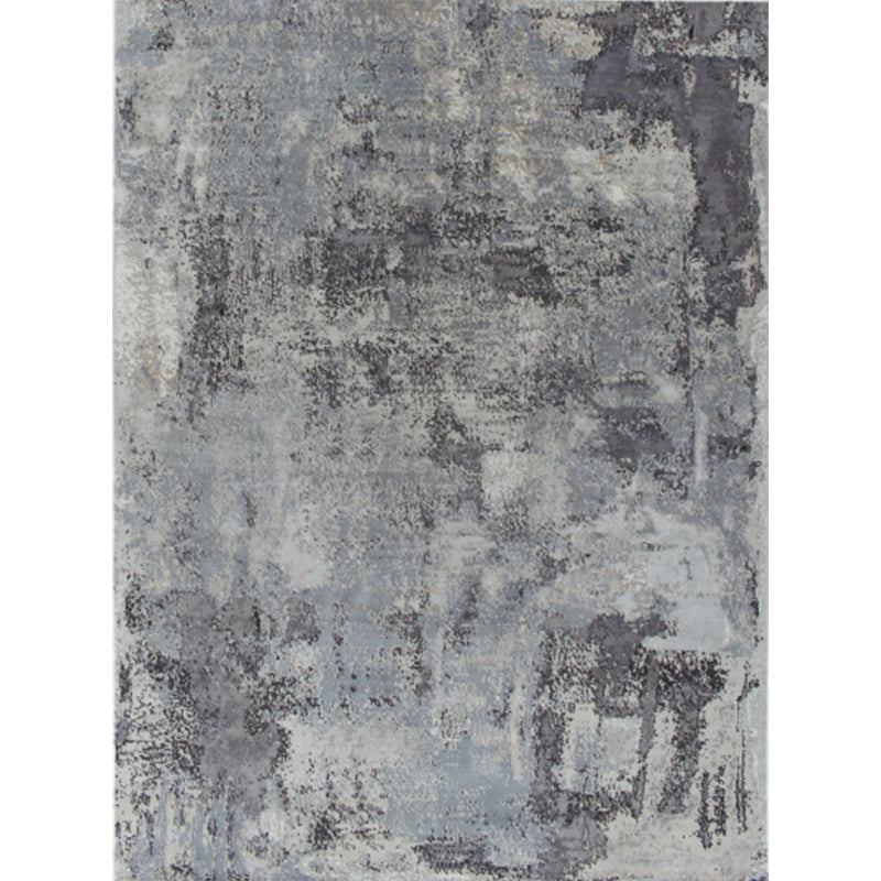 Grey Industrial Style Rug Polyester Abstract Carpet Pet Friendly Washable Non-Slip Area Rug for Bedroom Clearhalo 'Area Rug' 'Modern' 'Rugs' Rug' 1897468