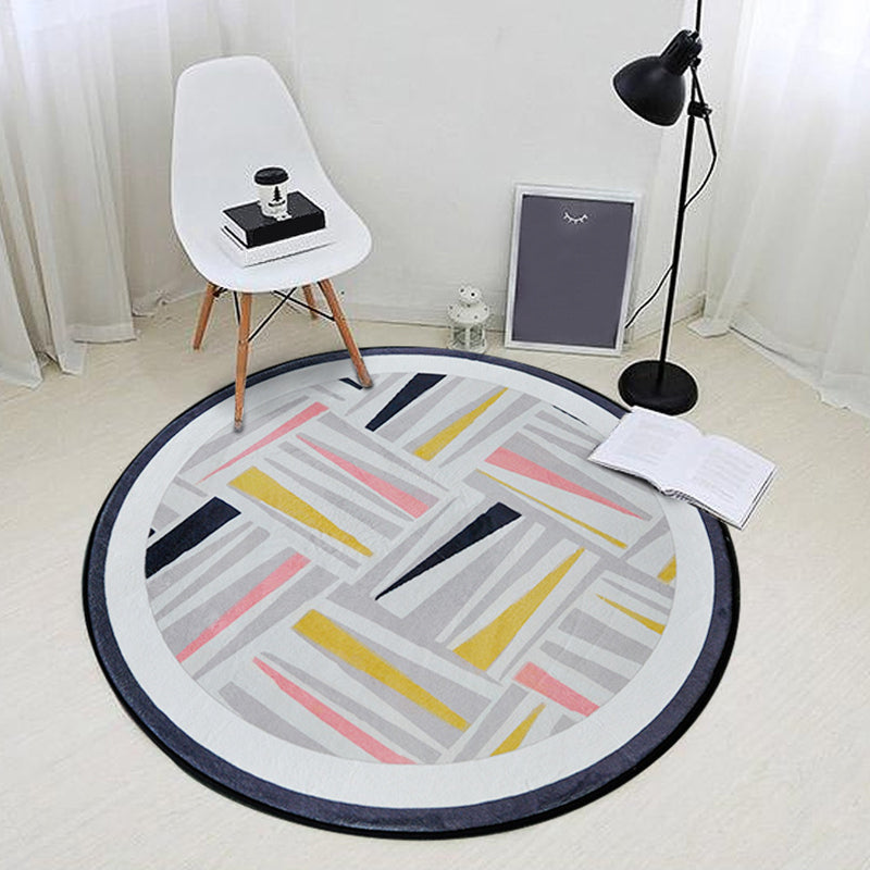 Multicolor Modern Indoor Rug Polypropylene Geometric Shapes Carpet Pet Friendly Rug for Living Room Yellow Clearhalo 'Area Rug' 'Modern' 'Rugs' Rug' 1898215