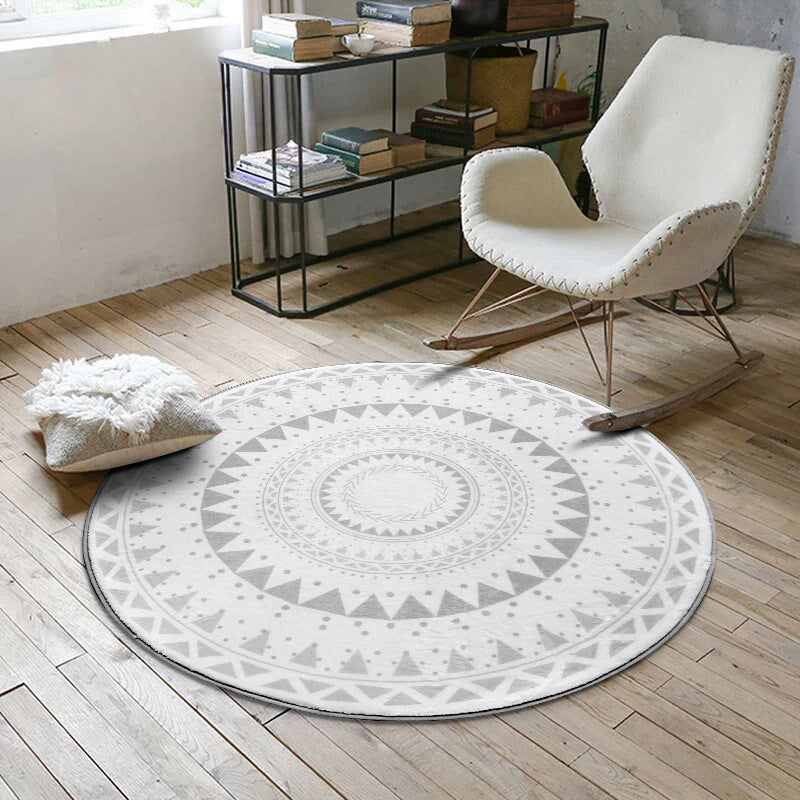 Light Color Sunflower Patterned Rug Polypropylene Modern Rug Pet-Friendly Carpet for Sitting Room White Clearhalo 'Area Rug' 'Modern' 'Rugs' Rug' 1898270