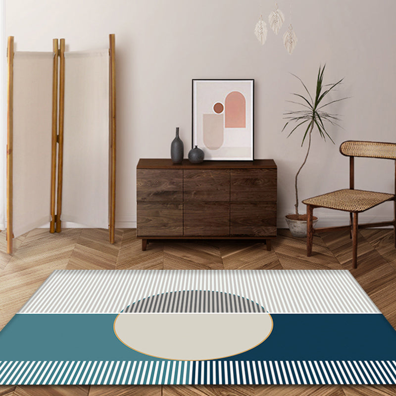 Trendy Nordic Style Rug Multi-Color Geometry Carpet with Stripes Washable Indoor Rug for Home Clearhalo 'Area Rug' 'Modern' 'Rugs' Rug' 1898318