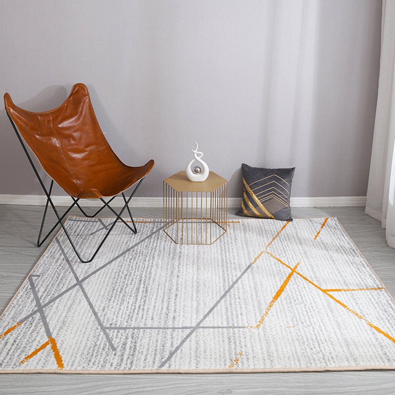 Minimalist Living Room Rug Pastel Geometric Indoor Rug Synthetics Washable Non-Slip Carpet Light Gray Clearhalo 'Area Rug' 'Modern' 'Rugs' Rug' 1898326