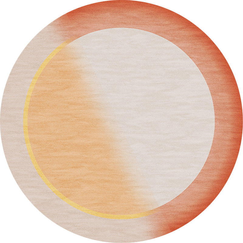 Aesthetics Modern Area Rug Pastel Concentric Round Carpet Anti-Slip Backing Rug for Room Clearhalo 'Area Rug' 'Modern' 'Rugs' Rug' 1898429