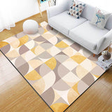 Artistry Geometric Patchwork Pattern Rug Yellow Modern Style Carpet Polyester Pet Friendly Rug for Room Clearhalo 'Area Rug' 'Modern' 'Rugs' Rug' 1898464