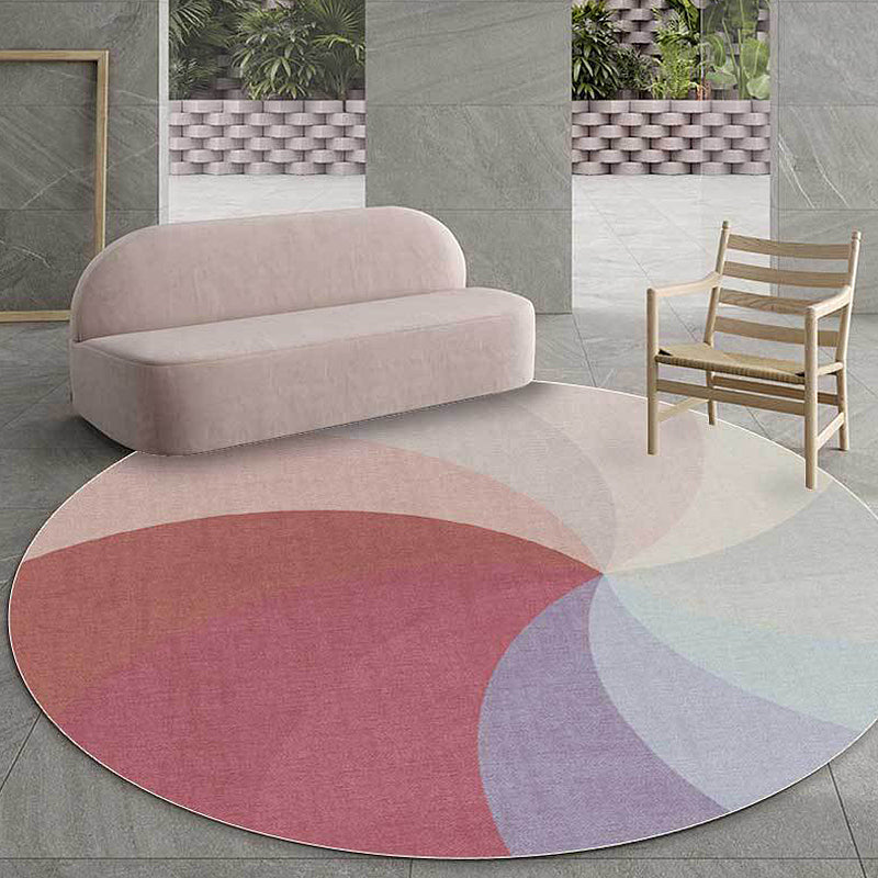 Contemporary Windmill Area Rug Red Polypropylene Rug Washable Anti-Slip Backing Carpet for Home Red Clearhalo 'Area Rug' 'Modern' 'Rugs' Rug' 1898482