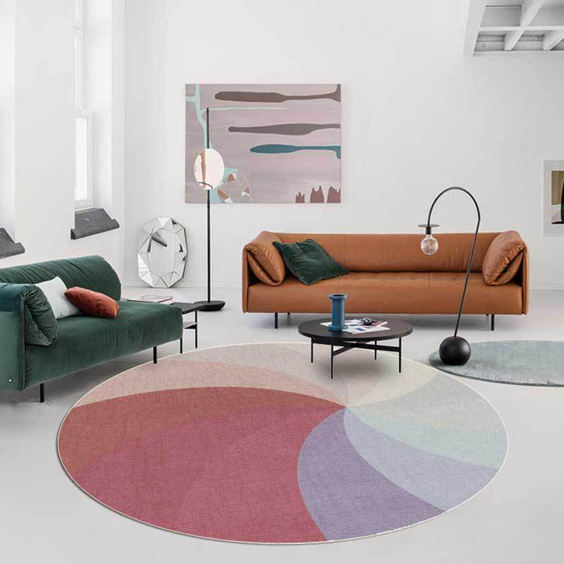 Contemporary Windmill Area Rug Red Polypropylene Rug Washable Anti-Slip Backing Carpet for Home Clearhalo 'Area Rug' 'Modern' 'Rugs' Rug' 1898483