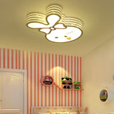 White Cartoon Pattern Ceiling Lamp Modern Lovely Acrylic LED Flush Mount Light for Baby Room White Lovely Rabbit Clearhalo 'Ceiling Lights' 'Close To Ceiling Lights' 'Close to ceiling' 'Flush mount' Lighting' 189858