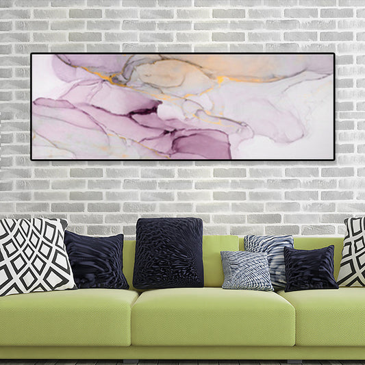 Nordic Flows Match Art Art Soft Couleur Résumé Canvas Print pour intérieur de la maison