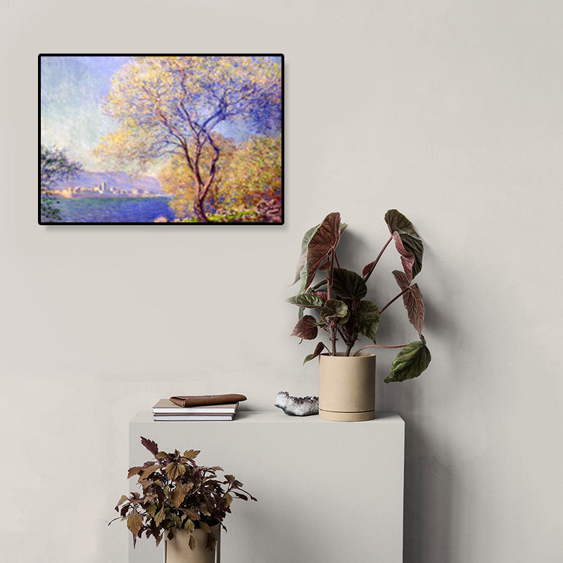 Drawing Print Scenery Wall Art Textured Nordic Sitting Room Canvas in Light Color Clearhalo 'Arts' 'Canvas Art' 1899359