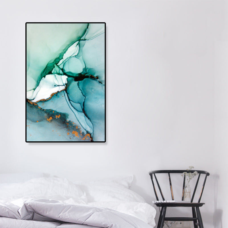 Textured Abstract Wall Art Canvas Print Nordic Style Wall Decor for House Interior Green Clearhalo 'Arts' 'Canvas Art' 1899532