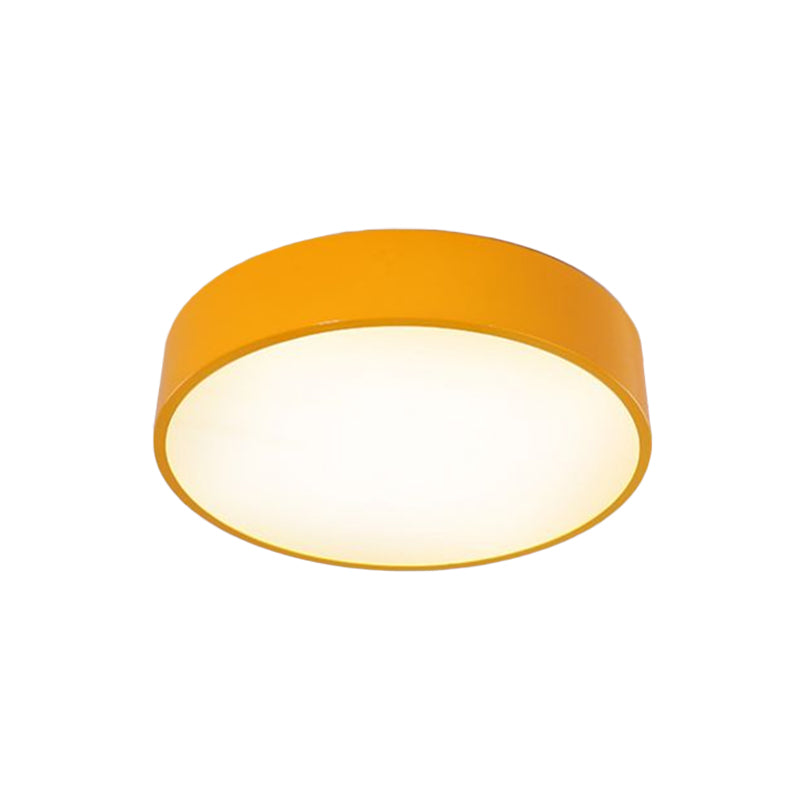 Circular Acrylic Ceiling Mounted Fixture Children Style Red/Yellow/Blue LED Flushmount Lighting Clearhalo 'Ceiling Lights' 'Close To Ceiling Lights' 'Close to ceiling' 'Flush mount' Lighting' 1900460